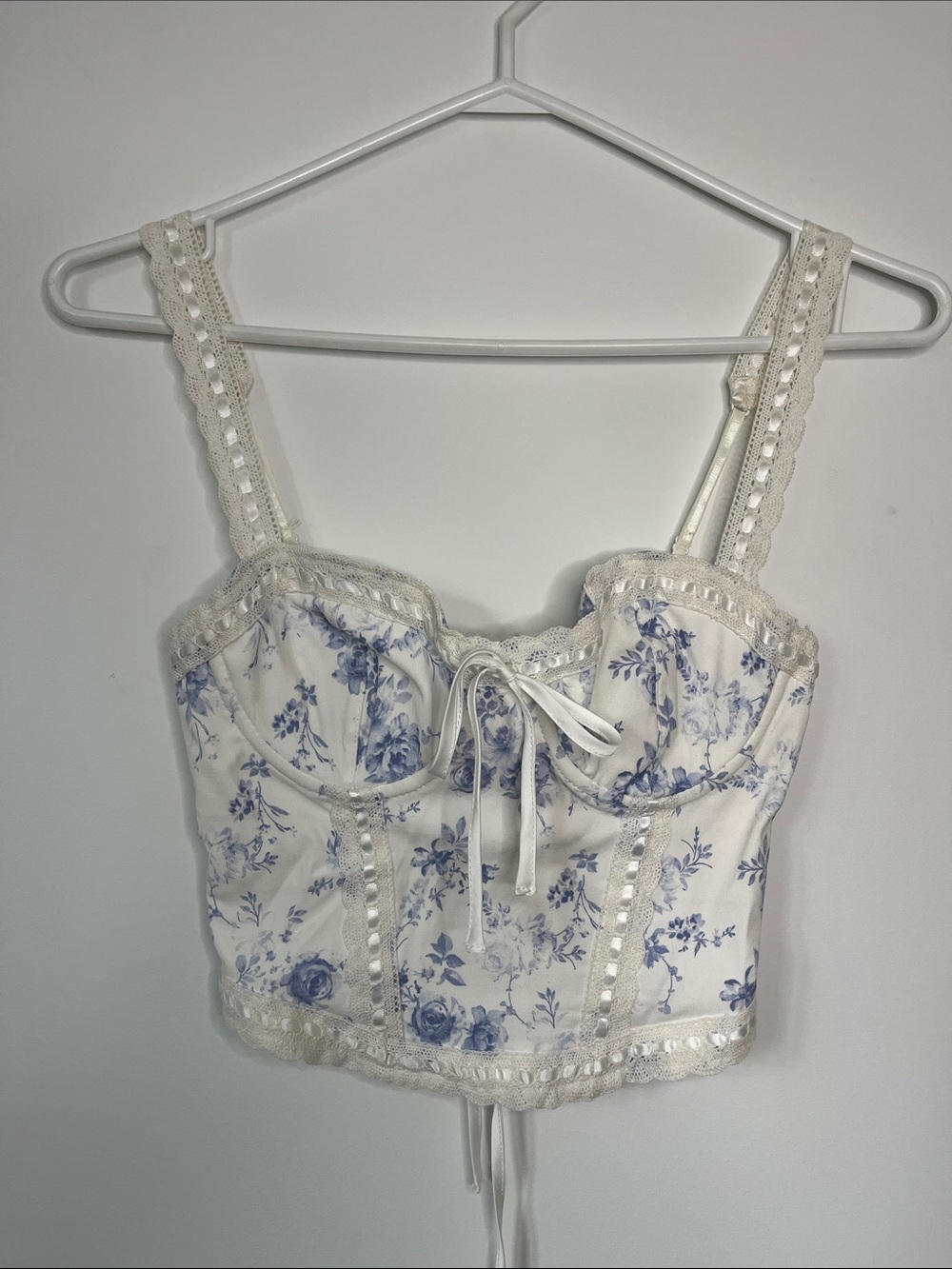 garage floral corset top